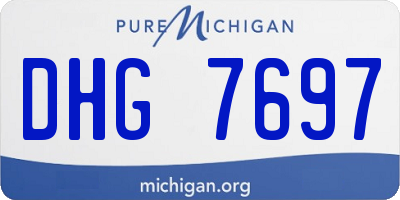 MI license plate DHG7697