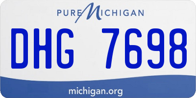 MI license plate DHG7698