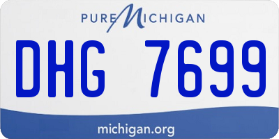 MI license plate DHG7699