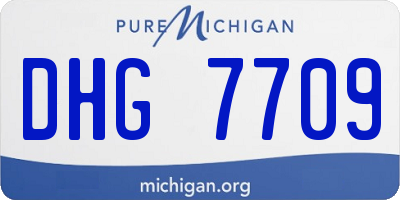 MI license plate DHG7709