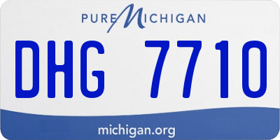 MI license plate DHG7710