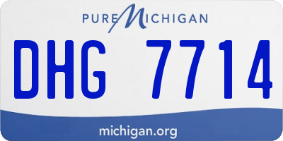 MI license plate DHG7714