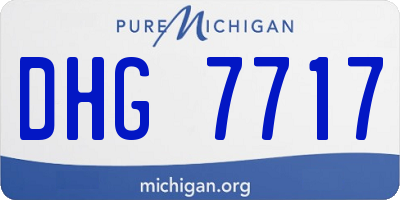 MI license plate DHG7717