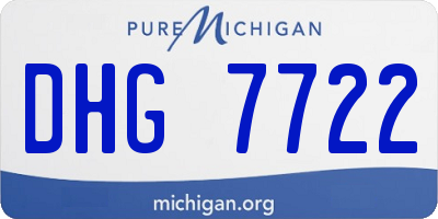 MI license plate DHG7722