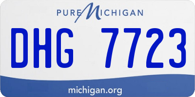 MI license plate DHG7723