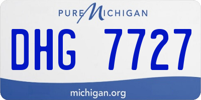 MI license plate DHG7727