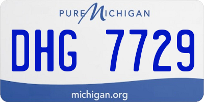 MI license plate DHG7729