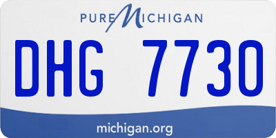 MI license plate DHG7730