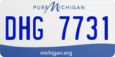 MI license plate DHG7731