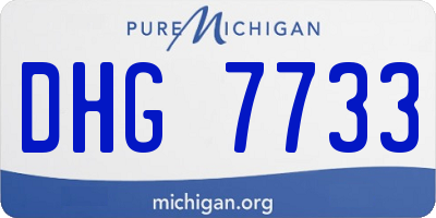 MI license plate DHG7733