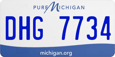 MI license plate DHG7734