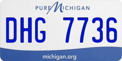 MI license plate DHG7736