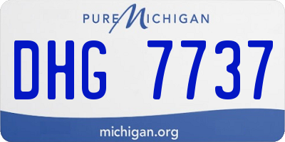 MI license plate DHG7737