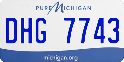 MI license plate DHG7743