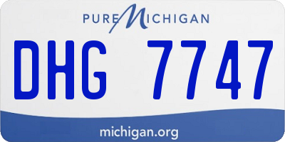 MI license plate DHG7747