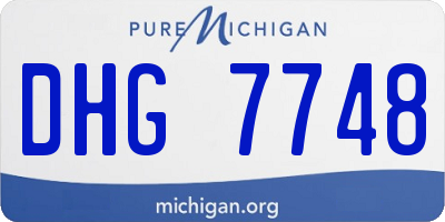 MI license plate DHG7748