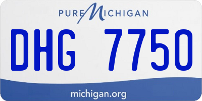 MI license plate DHG7750