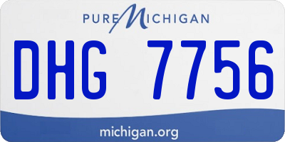 MI license plate DHG7756