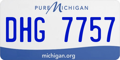 MI license plate DHG7757