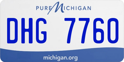 MI license plate DHG7760