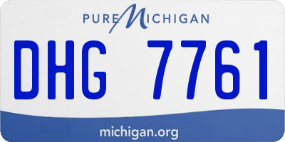 MI license plate DHG7761