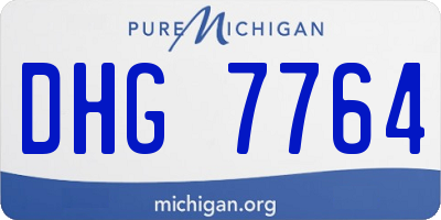MI license plate DHG7764