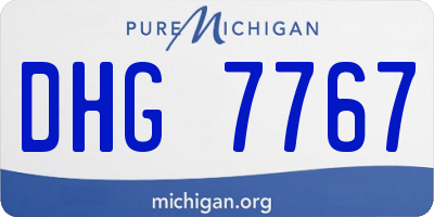 MI license plate DHG7767