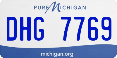 MI license plate DHG7769