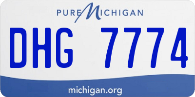 MI license plate DHG7774