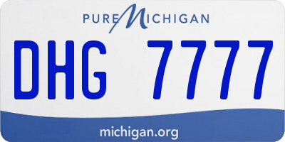 MI license plate DHG7777