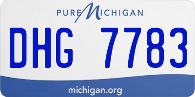 MI license plate DHG7783