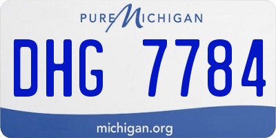 MI license plate DHG7784