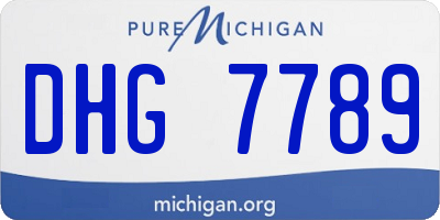 MI license plate DHG7789