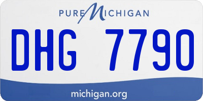 MI license plate DHG7790