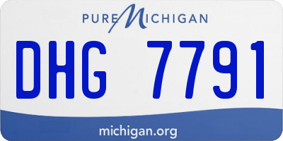 MI license plate DHG7791