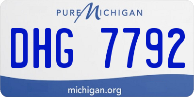 MI license plate DHG7792