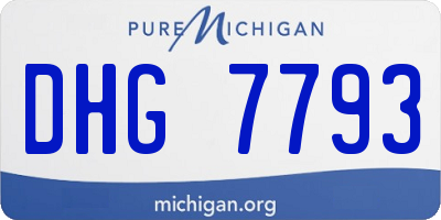 MI license plate DHG7793