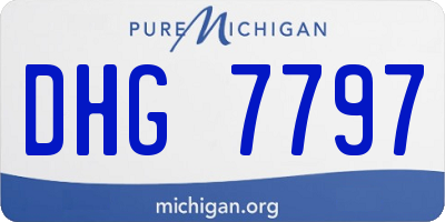 MI license plate DHG7797