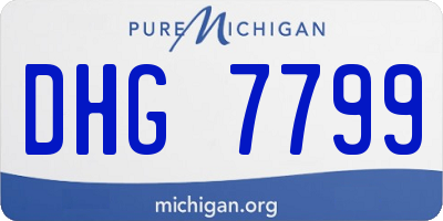 MI license plate DHG7799