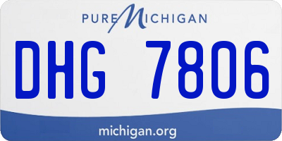 MI license plate DHG7806