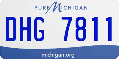 MI license plate DHG7811