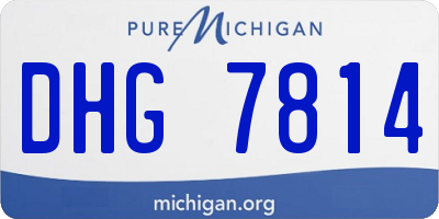 MI license plate DHG7814