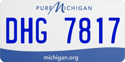 MI license plate DHG7817