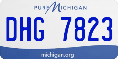 MI license plate DHG7823