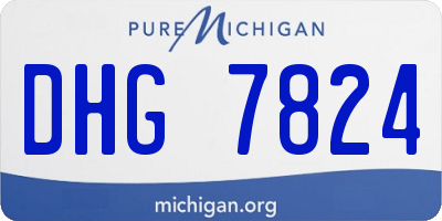 MI license plate DHG7824