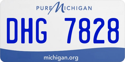 MI license plate DHG7828