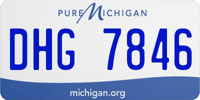 MI license plate DHG7846