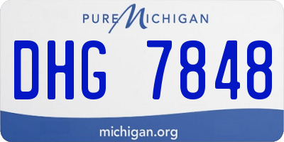 MI license plate DHG7848