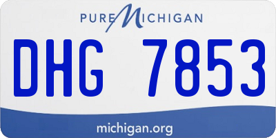 MI license plate DHG7853