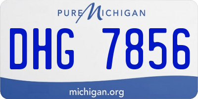 MI license plate DHG7856